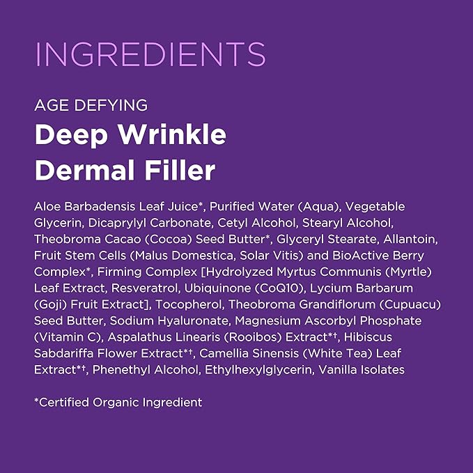 Andalou Naturals Deep Wrinkle Dermal Filler, Aloe Vera, 0.6 Fl Oz