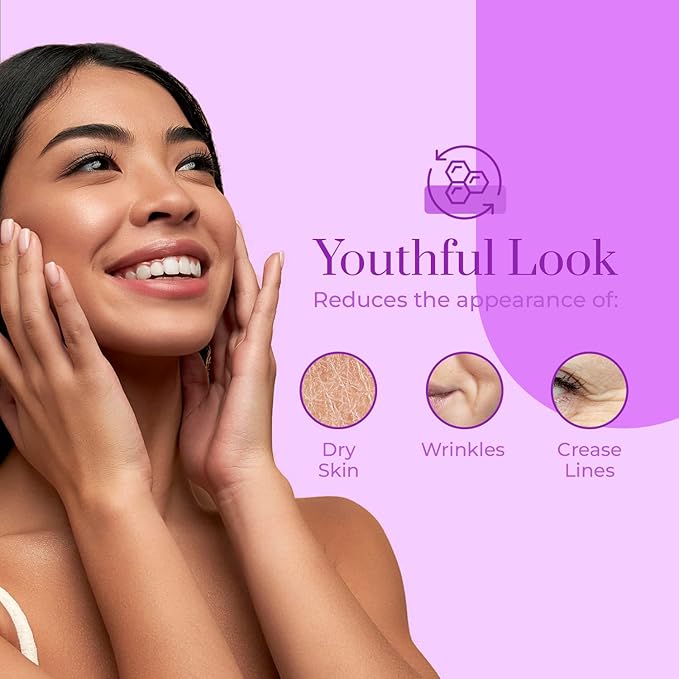 Collagen Day/Night Moisturizer Set - Dermatologist Tested, Reduces Blemishes, Wrinkles & Fine Lines, Hydrating, Anti-Aging, Cruelty-Free Korean Skin Care, All Skin Types