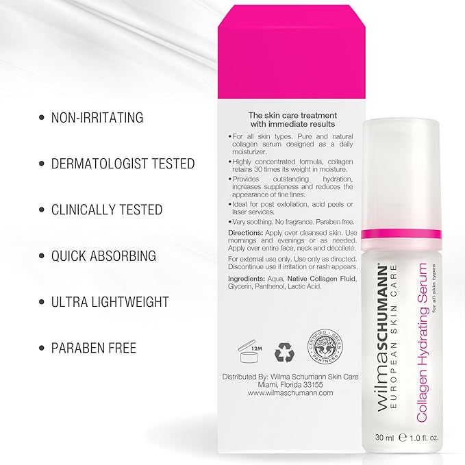 Collagen Hydrating Serum, Face Serum, Collagen for Women, 1oz