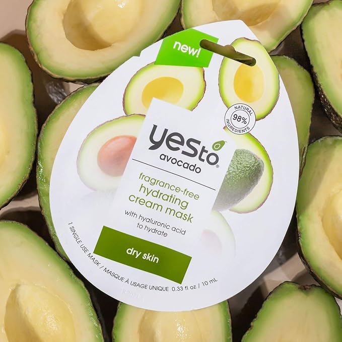 Yes To Avocado, Watermelon & Tomatoes Mask Variety Pack, Refreshing, Hydrating, & Detoxifying Masks Ideal For All Skin Types, With Antioxidants, Natural, Vegan & Cruelty Free, 3-Pack
