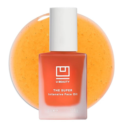 U Beauty Super Intensive Face Oil - Hydrating Hyaluronic Acid Moisturizer-Formulated with Avocado, Squalane + Jojoba Oil - Dehydrated and Aging Skin