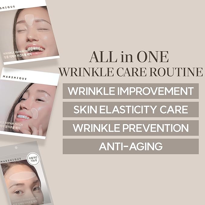 Wrinkle Repair Patches for Frown Lines Eleven Lines - Between the Eyes Wrinkle Patches Non invasive Wrinkle Smoothers for Face Wrinkles - Face Wrinkle Pad- Korea Beauty Face Treatment