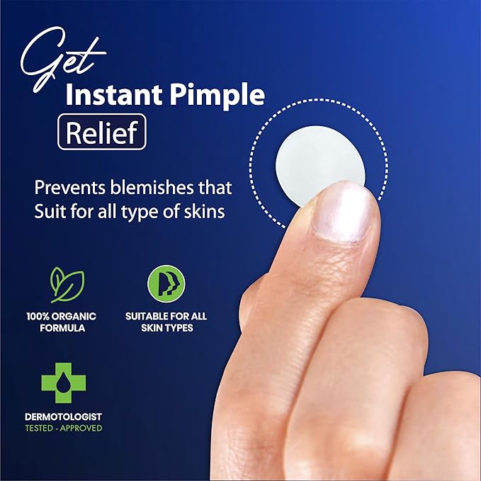 Dot Pimple Patches for Face – Hydrocolloid Acne Patches for Quick Zit Relief And Blemishes, Invisible Spot Stickers That Stay All Night, Gentle for All Skin Types, Oil-Free (80 Count)