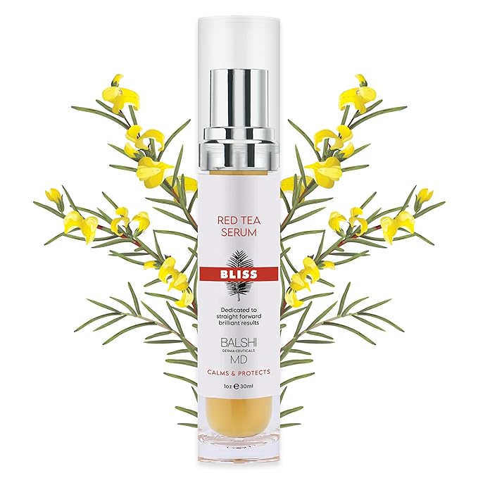 BLISS Red Tea Serum - Infused with Red Tea Extract & Hyaluronic Acid Face Serum - Face Tightening & Skin Firming for Radiant, Youthful Complexion - Diminish Dryness, Fine Lines & Wrinkles - (1oz)