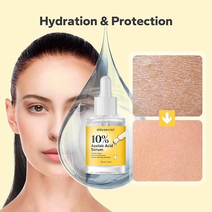 10% Azelaic Acid Serum (1 Fl Oz), Niacinamide Infused Skin Care for Face, Pore Minimizing, Redness Relief, Reduce Cystic Acne Scar, Blemish Control Serum