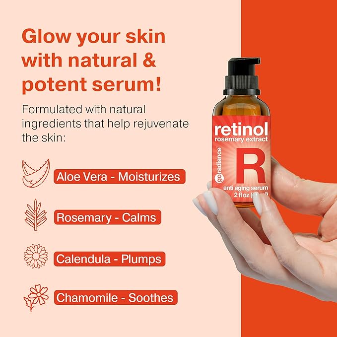 Retinol Serum for Face 2OZ + Vitamin C Face Serum 2OZ