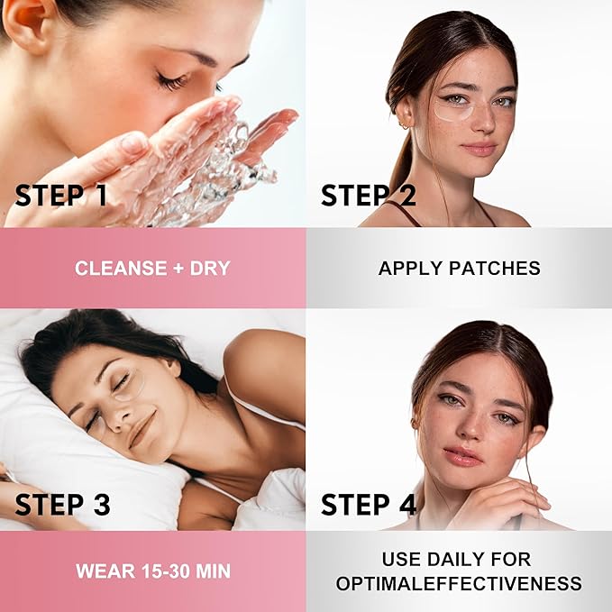 Reusable Wrinkle Patches - Silicone Fusion Treatment Forehead Patches for Brow Lift, Wrinkle Smoothers, Reduce Frown Lines & Face Lift - 3 Pack (Eye)