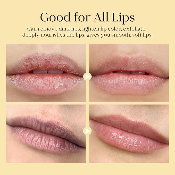 2 Pcs Turmeric Lemon Lip Scrub for Dark Lips, Natural Lightening Sugar Lip Scrub with Aloe Vera for Smokers, Lip Treatment for Lip Exfoliating, Chapped Lips