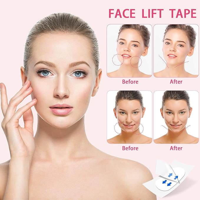 360 Pcs Face Tape, Invisible Face Lifter Sticker Thin, Instant Shape V Face for Saggy Skin Chin Neck Jowls Use Before Makeup(Lasting Waterproof)