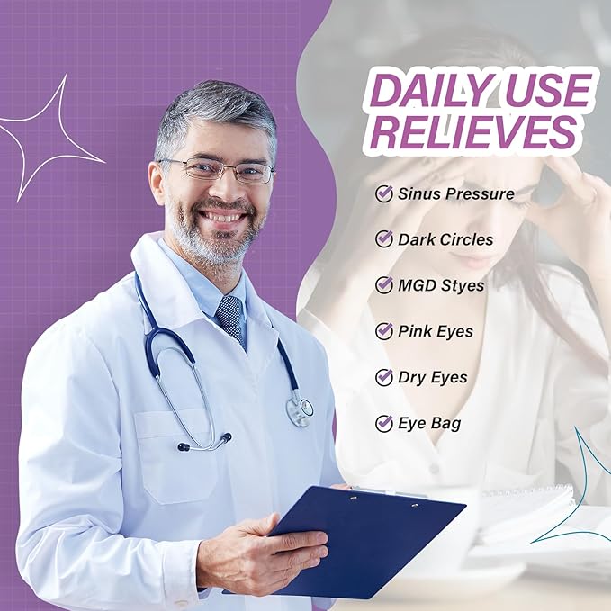 ProCIV FSA/HSA Eligible 16 Packs Steam Eye Masks for Dry Eyes Self Heated Eye Mask Disposable Sleep Mask Soothing Headache Relief Dry,Hot Warm Compress for Stress Relief Relief Eye Fatigue, Spa Gifts