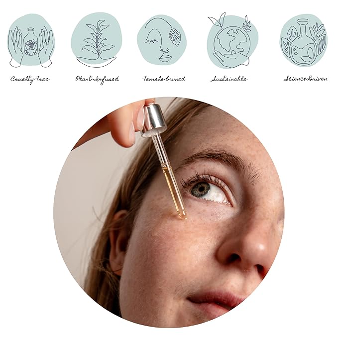 Cucumber Eye Serum - Hydrating Under Eye Serum for Dark Circles & Puffiness - Eye Tightening & Uplifting Anti Aging Serum for Women - Facial Moisturizer for Women Anti Aging