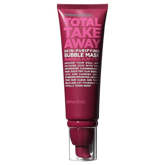 Formula 10.0.6 Total Take Away Skin-Purifying Bubble Mask (2.54 Fl. Oz.) Clay Bubble Mask that Lifts and Carries Away Impurities -Vegan, Paraben-Free, Dye-Free & Cruelty-Free