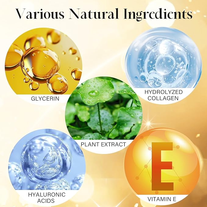 Jakuva 24K Gold Forehead Wrinkle Patches for Face-Hydrogel Pads with Hydrolyzed Collagen And Vitamin E, Forehead Wrinkles Care for Strips Moisturizing,20PCS