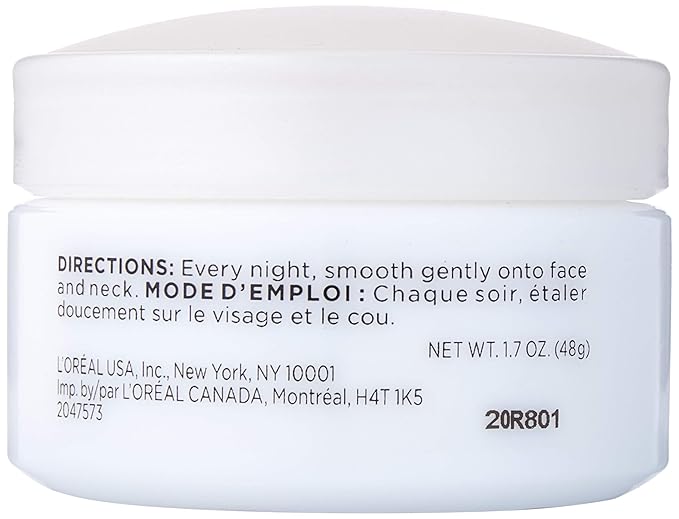 L'Oreal Paris, RevitaLift Anti-Wrinkle + Firming Night Cream Moisturizer 1.7 oz (Pack of 6)