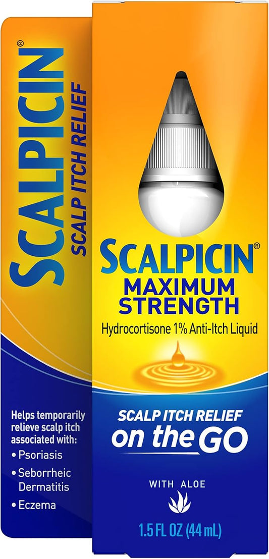 Scalpicin Max Strength Scalp Itch Treatment, 1.5 oz.