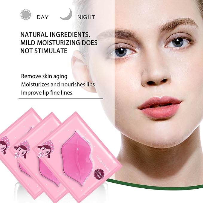 30Pcs Lip Mask Under Eye Masks Patches,Crystal Collagen Hydrating Moisturizing Smoothing Lips Gel Pads for Puffy Eyes Bags,Dark Circles,Puffiness,Fine Lines,Wrinkles,Anti-Aging Hyaluronic Acid