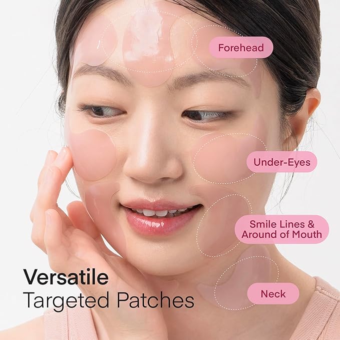 Peptide Collagen Under Eye Patches: Hydrogel Mask for Puffy Eyes Dark Circles Wrinkles Undereye Bags Fine Lines & Smile Lines - Korean Skin Care Deep Hydrating & Firming Eye Treatment, 30 Pairs