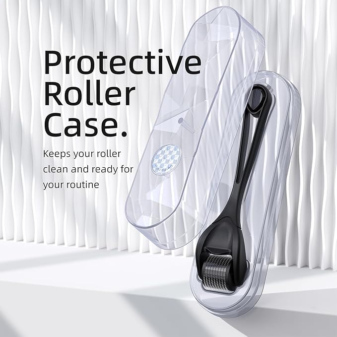 Microneedling Roller for Face and Beard | Derma Roller for Women and Men | Micro Needle Roller for Scalp Face [Ultra]