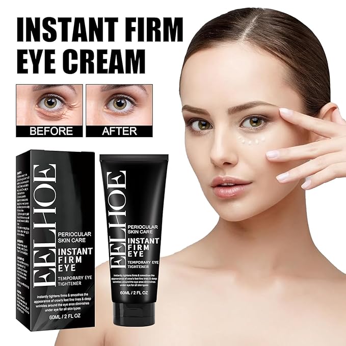 EELHOE Instant Eye Tightener, Tightener Cream for Under Eye Bags, Temporary Firm & Reduce Dark Circles, Puffiness, Fine Lines, 2 Fl.Oz