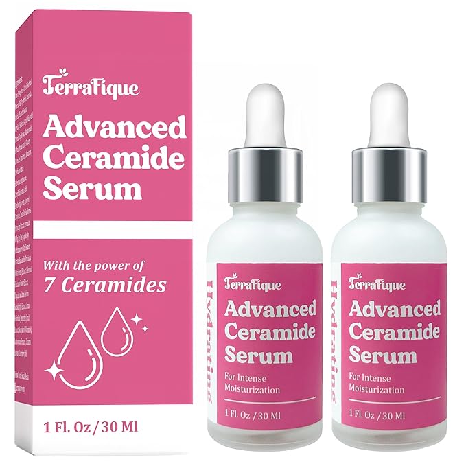 Advanced Ceramide Serum - Hydrating - Also Contains Vitamin C, Niacinamide - Ceramide Moisturizer - 1 Fl Oz - Pack of 2