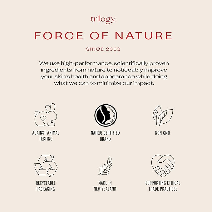 Trilogy Instant Glow Rosehip Oil (30ml) - With Mica and Squalane - Supports Collagen Production, Hydrates and Repairs Improving Skin Texture, Provides Instant Illumination