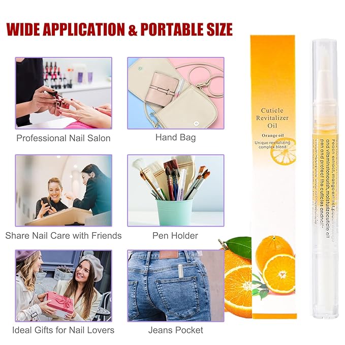 15 PCS Cuticle Oil for Nails, GRUNIL Cuticle Oil Pen for Nail Growth Treatment, Nail Strengthener for Thin Nails and Growth Nail Oil Home Nail Care Kit Pedicure Supplies Manicure Tools