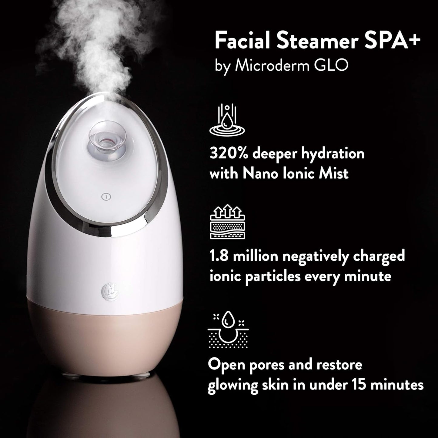 Microderm GLO - Facial Steamer and Youthful Skin Care Product Bundle
