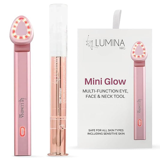 Mini Glow PRO 5-in-1 LED Face Wand – Skin Lifting, Tightening & Firming Device, Wrinkle Reducer & Facial Massager