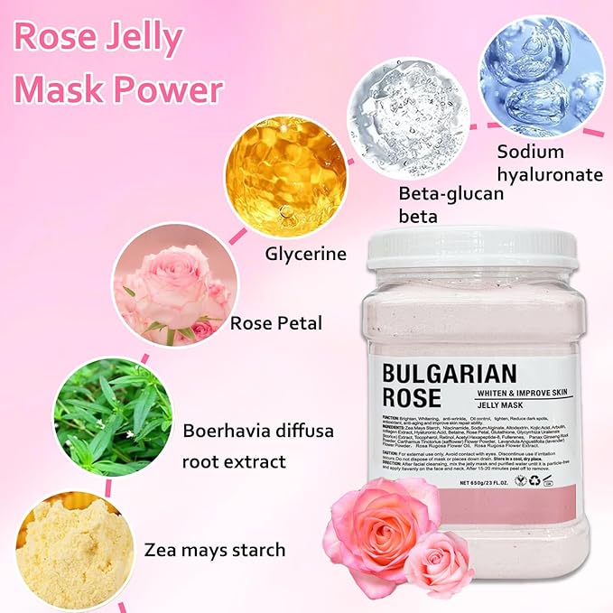 24k Gold Jelly Masks for Facials Rose Hydro Jelly Masks for Facials Professional
