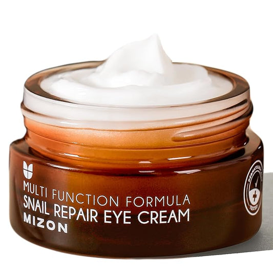 MIZON Snail Line Snail Repair Eye Cream, natural treatment, wrinkle treatment, fine line, hydrating, healthy skin, Korean skincare (0.84 oz)