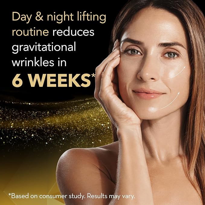 CICATRICURE Gold Lift Anti Gravitational Wrinkles Skin Care Gift Set with Day Anti-Wrinkle Cream + SPF 30 , Night Anti-Wrinkle Cream & Dual Contour Eye and Lip Wrinkle Cream, 3 Piece Set