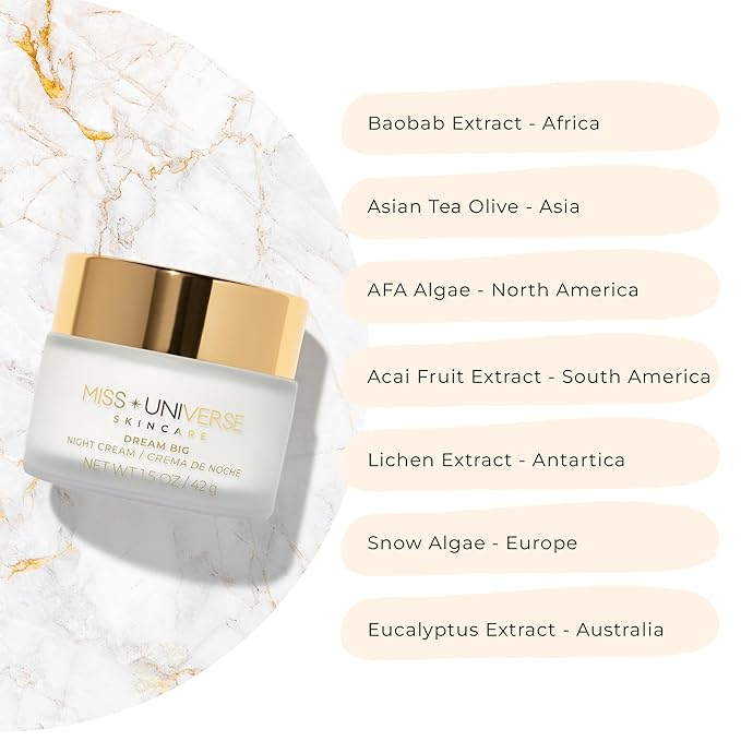 Dream Big Night Cream 42g, Anti-Aging Face Moisturizer, Facial Skin Care Product with Hyaluronic Acid and Glycolic Acid, Moisturizer Face Cream, Vitamin C Face Cream for Women