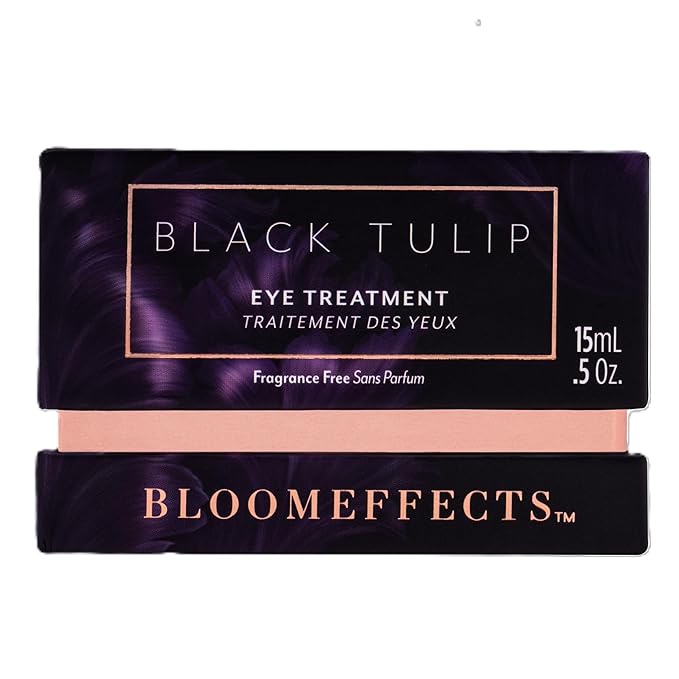 Bloomeffects - Natural Black Tulip Eye Treatment Cream | Clean, Non-Toxic Skincare (.5oz | 15mL)