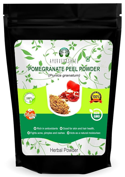 Pomegranate Peel Powder 100 Gm | Antioxidant for Skin | Promotes Youthful Skin | Natural Punica Granatum | Gluten Free & Non GMO | Skin Care
