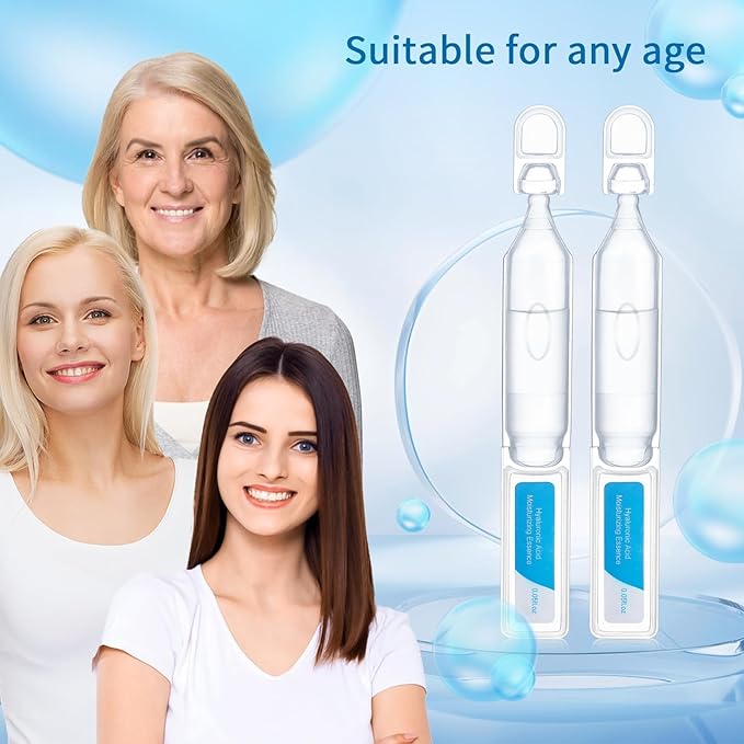 30pcs Hyaluronic Acid Serum, Face Moisturizer Hyaluronic Acid for face Moisturizing, Individually Packed Face Serum for Daily Use