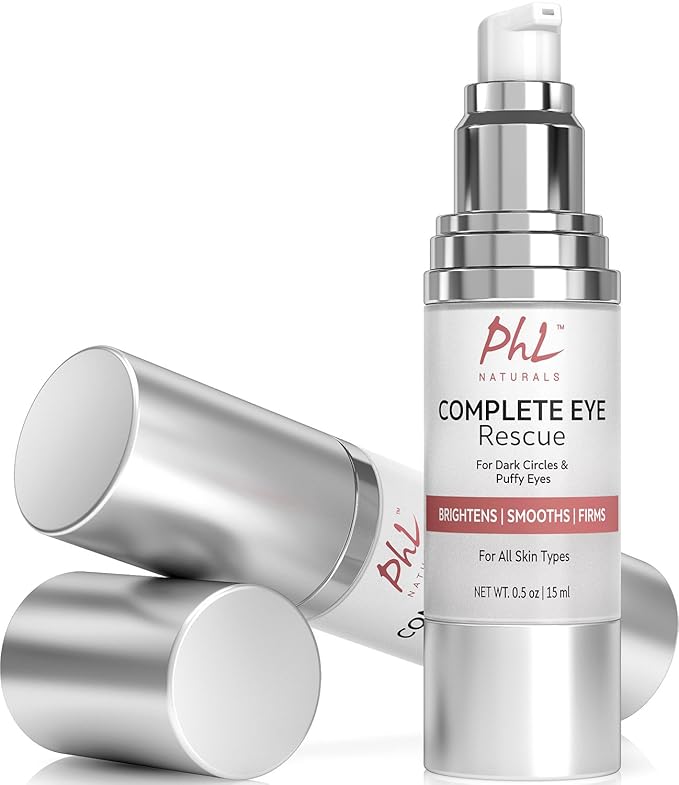 Dark Circles Under Eye Treatment - Tackles Puffiness, Wrinkles and Bags - Natural Eye Brightening Gel for Under and Around Eyes, suits Men & Women, 0.5 fl. ounce.