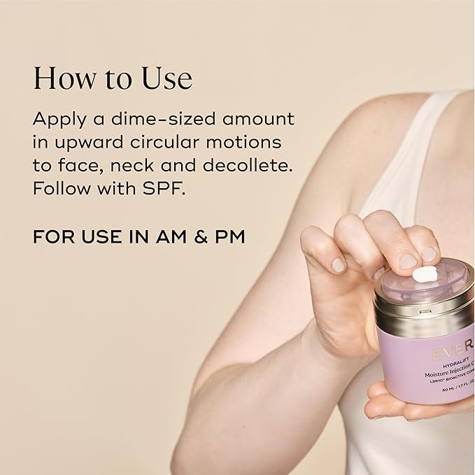 EVER Hydralift Rich Moisturizer (Normal Skin) - Increases skin's ability to retain moisture by 70% - Clinically proven to reduce the top 10 signs of aging - Made in the USA - 1.7oz/50ml