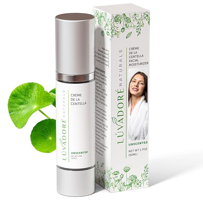 Crème De La Centella Moisturizer – Hydrating & Repairing Centella Soothing Cream with Aloe, Shea Butter & Green Tea, Thick Moisturizer for Face (50ml)