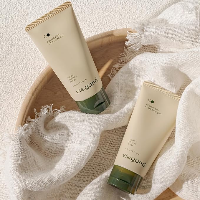 DAMASK ROSE + CoQ10 Firming Cream and BAKUCHIOL + TOCOPHEROL Rejuvenating Serum