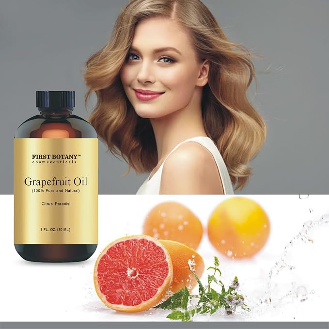 100% Pure Essential Oil - Premium Oil for Aromatherapy, Massage, Topical & Household Uses - 1 fl oz (Grapefruit)