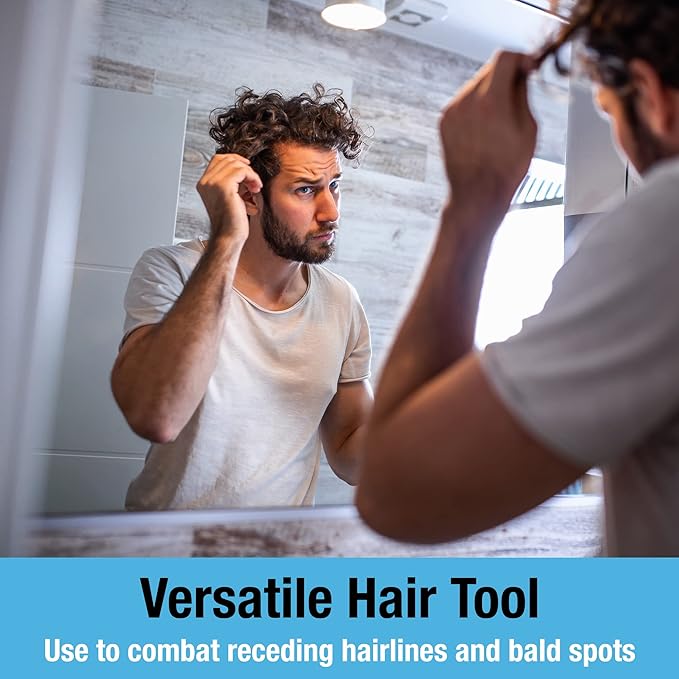 Beard and Hair Ultra Wide Derma Roller (1Pack) by Tilcare - Sterile 1200 Grade A Titanium Microneedles Titanium Derma Roller 0.25mm