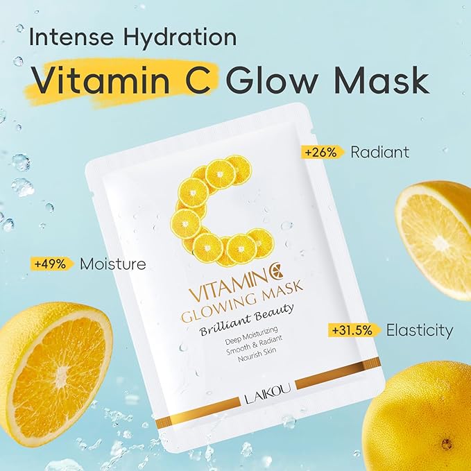 Face Mask, Korean Face Mask, Collagen Mask, Facial Mask for Glass Skin Hydrating, Moisturizing and Firming 25ml/30ml 15pcs