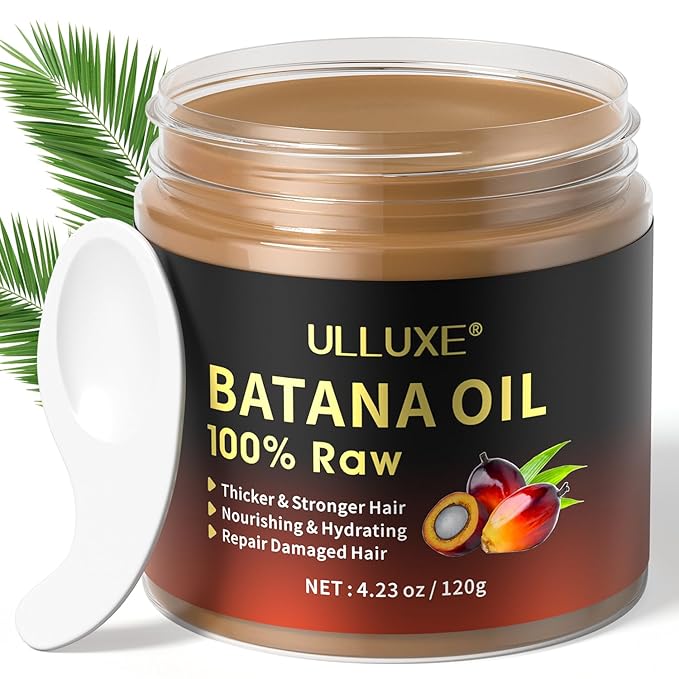 Batana Oil Products Bundle, Batana Oil Scalp Scrub and Raw Batana Oil, Strengthening, Hair Growth for Men Women with Thinning Hair or Hair Loss, Vegan, for All Hair Types