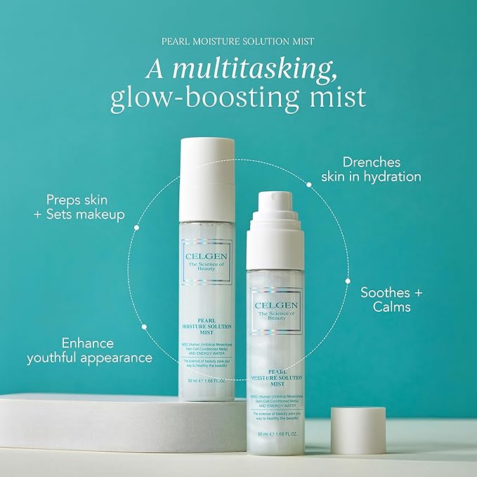 CELGEN] Pearl Moisture Solution Mist, 1.68 Fl. Oz./50ml