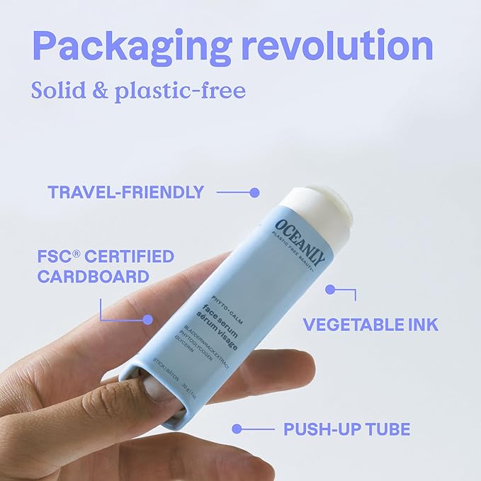 ATTITUDE Oceanly Face Oil Stick, EWG Verified, Plastic-free, Plant and Mineral-Based Ingredients, Vegan and Cruelty-free Beauty Products, PHYTO OIL, Unscented, 0.3 Ounce