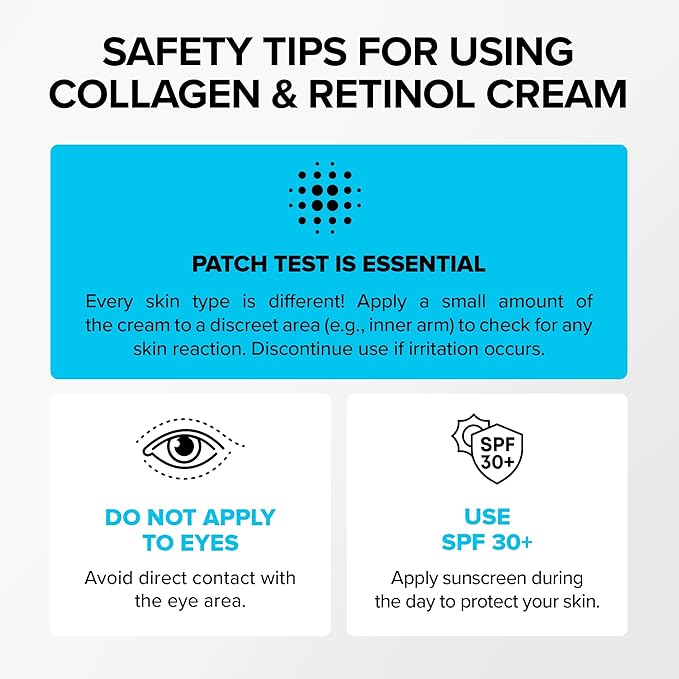 SimplyVital Collagen, Retinol & Hyaluronic Acid Cream - Anti-Aging Retinol Cream for Face, Neck & Décolleté - Made in USA - Daily Moisturizer Face Cream - 3,38 fl oz