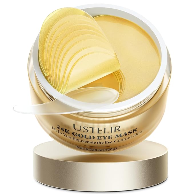 Under Eye Patches, 40 Pairs Eye Mask for Dark Circles, Puffy Eyes, Undereye Bags,Wrinkles,Eye Mask Patches with 24K Gold, Hyaluronic Acid,Rose & Aloe Vera, Eye Treatment Skin Care for Men & Women Gift