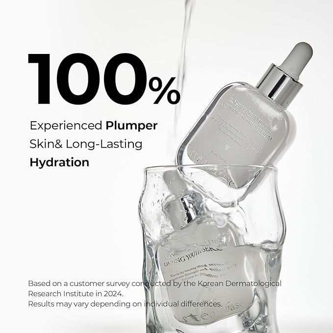 Roseherb Volume Lifting Youth Serum, 1.01 fl oz - Hydrating Peptides & Rose Herb Serum for Face, Plump, Glowy Skin | Korean Skin Care, Travel Size