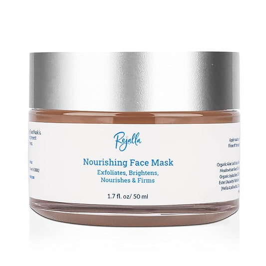Tightening Face Mask Skin Care- Vit C, E, MSM, Pink and green clay, organic aloe juice, and Jojoba oil brightens, nourishes, firms and evens skin tone giving a natural glow. Made in USA