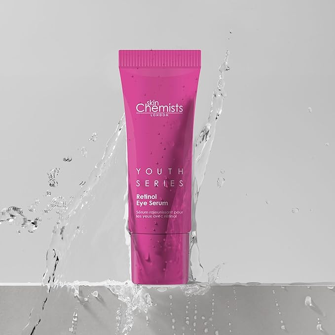 skinChemists Retinol & Bakuchiol Eye Serum - 0.51 fl oz | Reduce Wrinkles, Fine Lines, and Puffiness - Advanced Anti-Aging Formula for Youthful Eyes